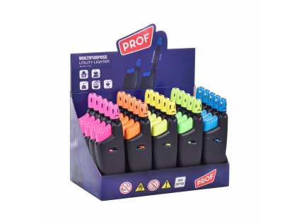 zapalovač PROF 12cm teleskopický, mix barev