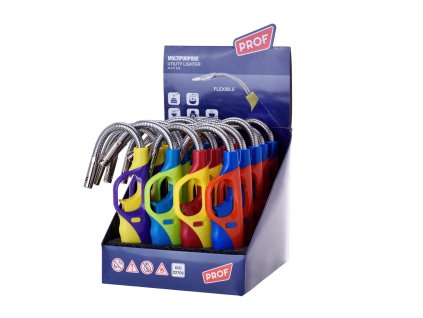 zapalovač PROF 25cm plamínkový, dětská pojistka, mix barev