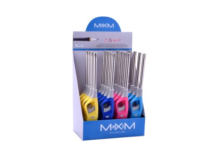 zapalovač MAXIM 26,5cm plamínkový mix barev