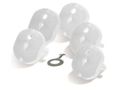 Bezpečnostní zátka - sada 5ks + 1 klíček