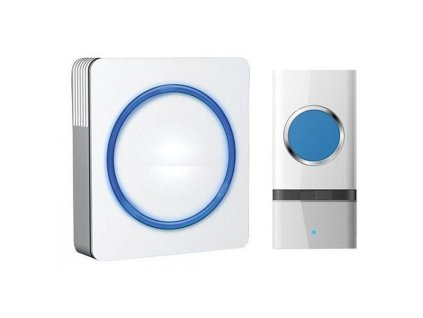 Bezdrátový zvonek, do zásuvky, 120m, bílý