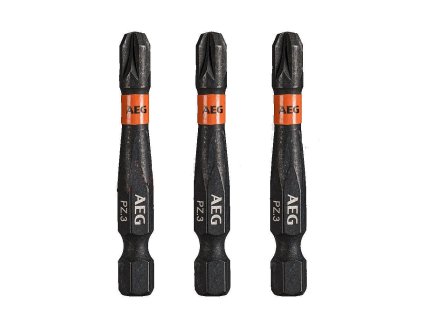 Šroubovací bit PZ3 50mm AEG, sada 3ks