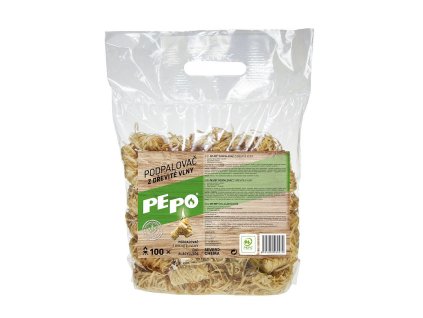 PE-PO podpalovač z dřevité vlny, 100ks