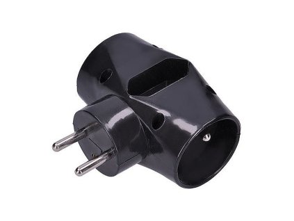 Rozbočka 2,5A + 2x10A, černá