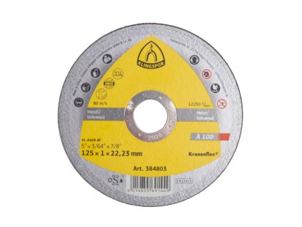 KLINGSPOR Kotouč řezný A 100 | 125x1x22,2 mm