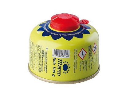 Plynová kartuše Meva 100g, ventil závit, propan, butan.