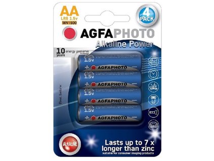 AgfaPhoto Power alkalická baterie LR06/AA, blistr 4ks