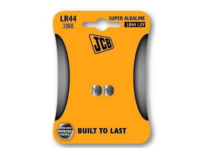 JCB alkalická baterie LR44, knoflíková, blistr 2ks