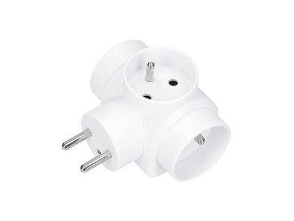 Rozbočka 3x10A, bílá