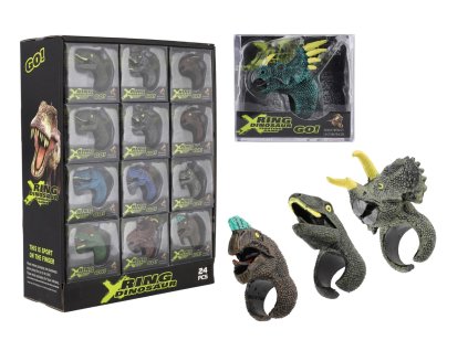 Teddies prstýnek dinosaurus nastavitelný plast