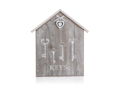 polička na klíče HEART 34x29,5x2cm MDF