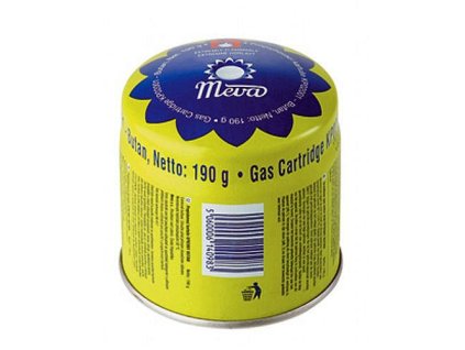 Plynová kartuše Meva 190g, propichovací, propan, butan.
