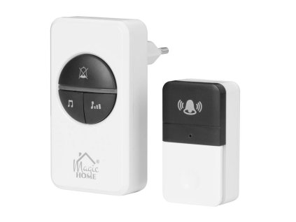 Strend Pro bezdrátový zvonek Magic Home Inteligent 230V BEZBATERIOVÉ tlačítko BÍLÁ (2212603)