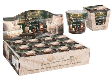 Bartek svíčka vosková ve skle  115g domov sladký domov 0165