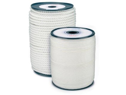 šňůra PA s jádrem 5mm ČER pletená  (100m)