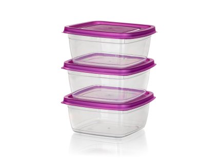 dóza čtverc. 0,5l ACCASA PH TRA/FI (3ks)