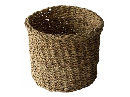 košík kulatý velký pr.25x20cm mořská tráva