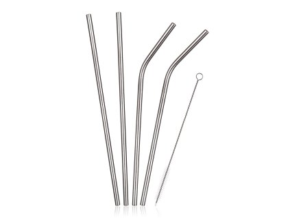 brčka nerez 21,5cm (4ks) + kartáček na čištění