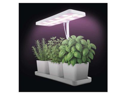 LED GROW pěstební lampa 7 W, časovač, stmívatelná, bílá
