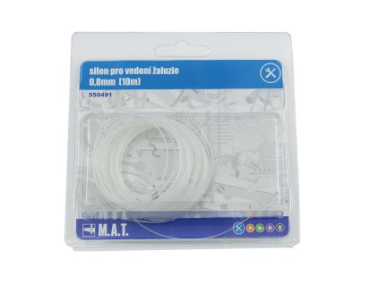 silon pro vedení žaluzie 0,8mm (10m) blistr