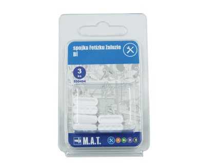 spojka řetízku žaluzie BÍ (3ks) blistr