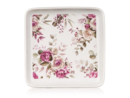 tác 16x16x1,8cm ROSE keramický