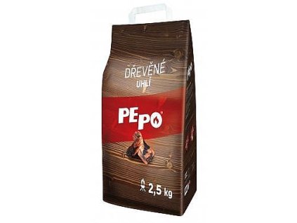 PE-PO dřevěné uhlí 2,5kg (grilovací uhlí)