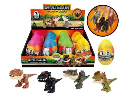 Teddies dinosaurus kousací ve vajíčku 10cm