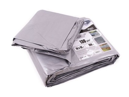 Plachta 130g ŠEDÁ 10x15m