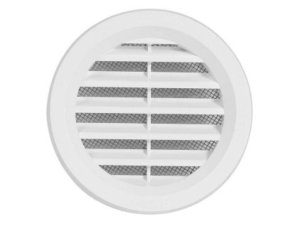 Větrací mřížka kruhová se síťovinou 75 bílá
