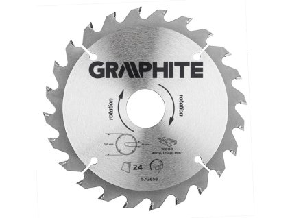 kotouč pilový •160x30-24z vidiový Graphite