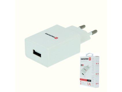SWISSTEN adaptér 230V/1A 5W 1xUSB COMPACT BÍLÁ