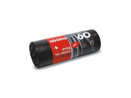 pytle na odpadky  60l (10ks) 60x 80cm ČER 28µ SILNÉ