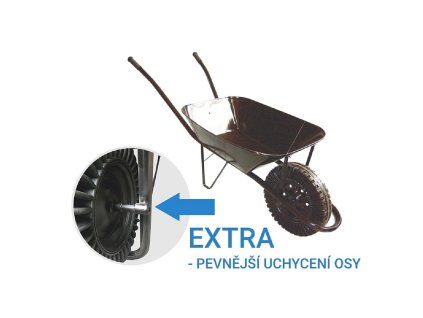 Kolečko 60l bantam plný-ČERNÉ-EXTRA OSA