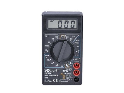 Multimetr, max. AC 500V, max. DC 500V / 10A, test diody, bzučák