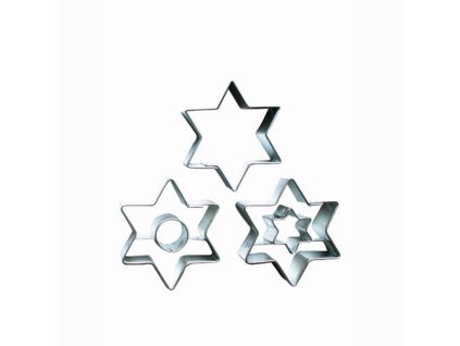 vykraj.cukroví HVĚZDA sada 3díl.