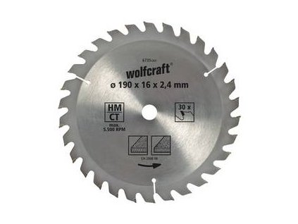WOLFCRAFT - Kotouč pilový HM 20zub 160mm