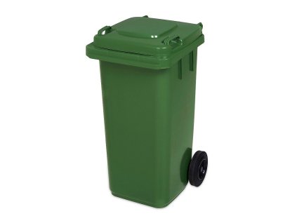 Popelnice hran. 120l PVC-zelená