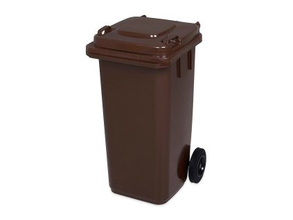 Popelnice hran. 240l PVC-hnědá