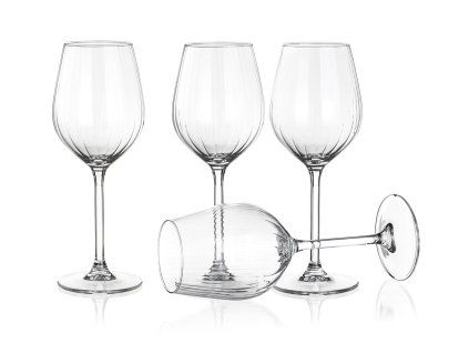 sklenice na bílé víno 380ml PLISSÉ (4ks)