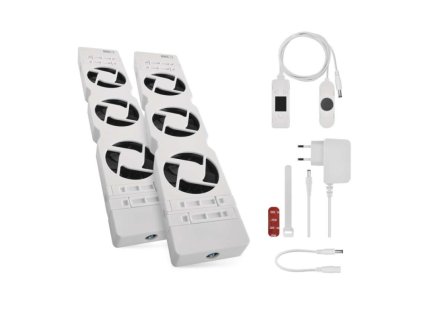 Ventilátor pod radiátor DUO, bílý