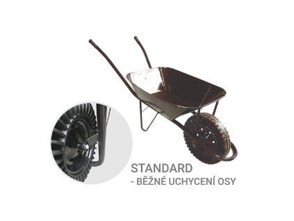 Kolečko 60l bantam plný-ČERNÉ-STANDARD