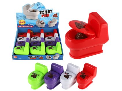 Teddies záchod stříkací plast 10cm