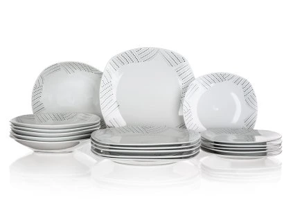 sada jídelní CHARME square 18díl. porcelánová