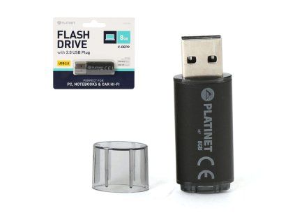 Platinet PMFE8B X-DEPO USB 8GB černá