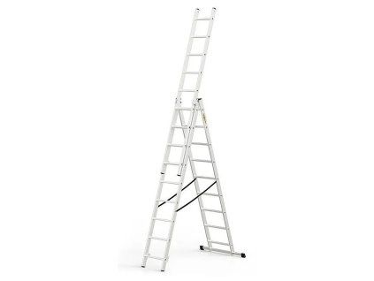 Žebřík hliníkový Drabest, 3x9, BASIC