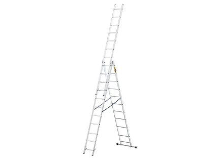 Žebřík hliníkový Drabest, 3x11, BASIC