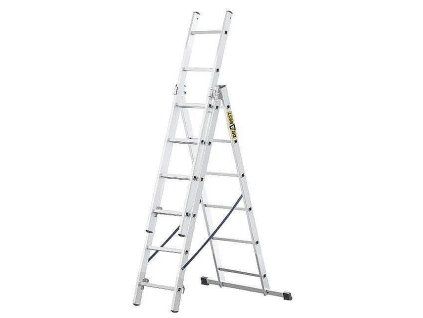 Žebřík hliníkový Drabest, 3x8, BASIC