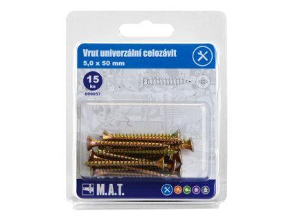 vrut un.celozávit 5,0x 50mm ZZ (15ks)