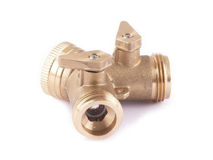 Adaptér mosaz 3/4", 2 vývody, STOP
